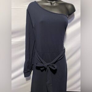 Black Asymmetrical One-Shoulder Jumpsuit